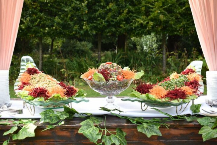 Food by Bukhara Centre for a wedding at Ditton Manor, Berkshire
