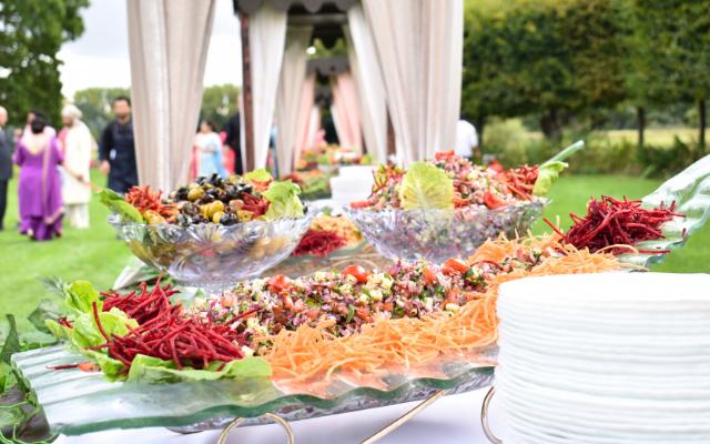 wedding buffet at ditton manor in slough