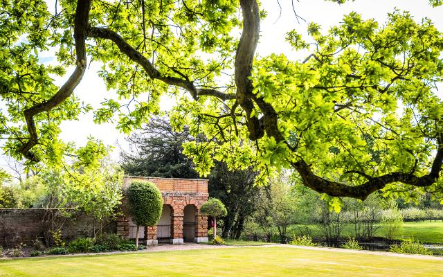 Beautiful gardens at Ditton Manor one of the best Hindu wedding venues near London