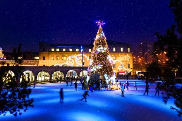 Ice Skating one of the popular activities during the festive period featuring our article on "festive season meaning explained"